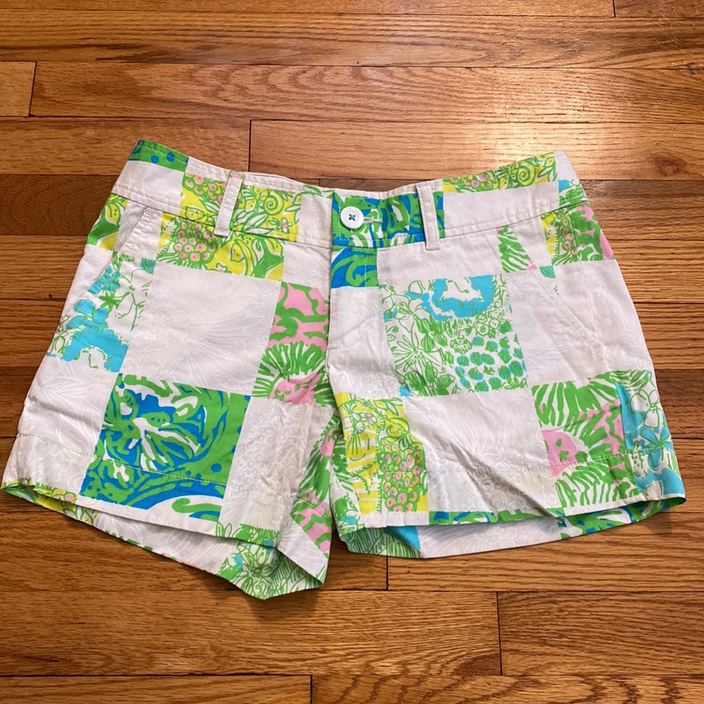 Lilly Pulitzer Callahan Short, Patchwork Multicol… - image 1